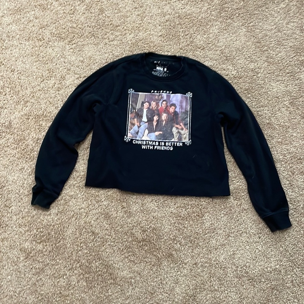 medium friends cropped sweatshirt